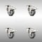 Service Caster 3 Inch 316SS Gray Polyurethane Swivel Top Plate Caster Set Total Lock Brake SCC SCC-SS316TTL20S314-PPUB-4 - alternate 1